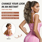 FLUFYMOOZ Ponytail Extension, 18 Inch Claw Clip Ponytail Extension, Wavy Curly Claw Clip in Ponytail Hair Extensions, Natural Fake Ponytail Synthetic Hairpiece for Women (Grey/Silver/White Mixed)