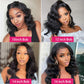BLOCKICE Glueless Bob Wigs Human Hair Pre Plucked Body Wave Wear and Go Glueless Wig Lace Pre Cut 4x4 Lace Closure New Upgraded No Glue Wigs for Black Women Human Hair Natural Hairline 12 Inch