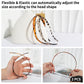 KWV 2PCS Round Transparent Invisible Hairband - 2024 Curly Thick Headband, Medium Thick Headbands for Women Thin Hair Hairband Curly Hair Bands Dark Light Tortoiseshell Hair Accessorie Gift for Girls