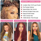 Chesma 28inch Highlight Ombre Lace Front Wig Human Hair 13x4 HD Honey Blonde 4/27 Deep Wave Lace Frontal Wigs Glueless Wigs 180 Density