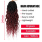 Faux Locs Crochet Hair 24Inch Crochet Locs, 8Packs Soft Locs With Curly Ends Boho Faux Locs Crochet Braids for Black Women (1B/BUG, 24(Pack of 8))