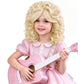 PATTNIUM Curly Blonde Wig for Kids Girls Light Blonde Wig with Bangs
