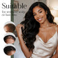 MYKURS Wig Caps with Grip Band to Hold Wig in Place, Soft Wig Caps for Women Non Slip, Black 2 PCS