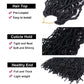 6 Packs Soft Locs Crochet Hair Pre Looped Faux Locs Crochet Braids Goddess Locs Dreadlocs Synthetic Hair For Black Women (1B, 30 Inch (Pack of 6))