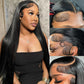 Nawpum 26 Inch 13x6 Lace Front Human Hair Wigs 180 Density Pre Plucked Straight HD Lace Wigs Human Hair 13x6 Straight Lace Frontal Wigs Human Hair Wigs for Women Glueless Wig
