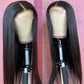 Generic Long Straight Lace Frontal Wigs for Women Pre Plucked Natural Hairline Baby Hair Lace Front Wigs HD Transparent Lace Front Wig, 26 Inch, Black