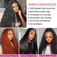 inlovwith Deep Wave Bundles Human Hair 24 Inch 12A Brazilian 100% Unprocessed Virgin Human Hair Bundles Wet and Wavy Human Hair Weave Bundles Natural Black Color Human Hair Extensions