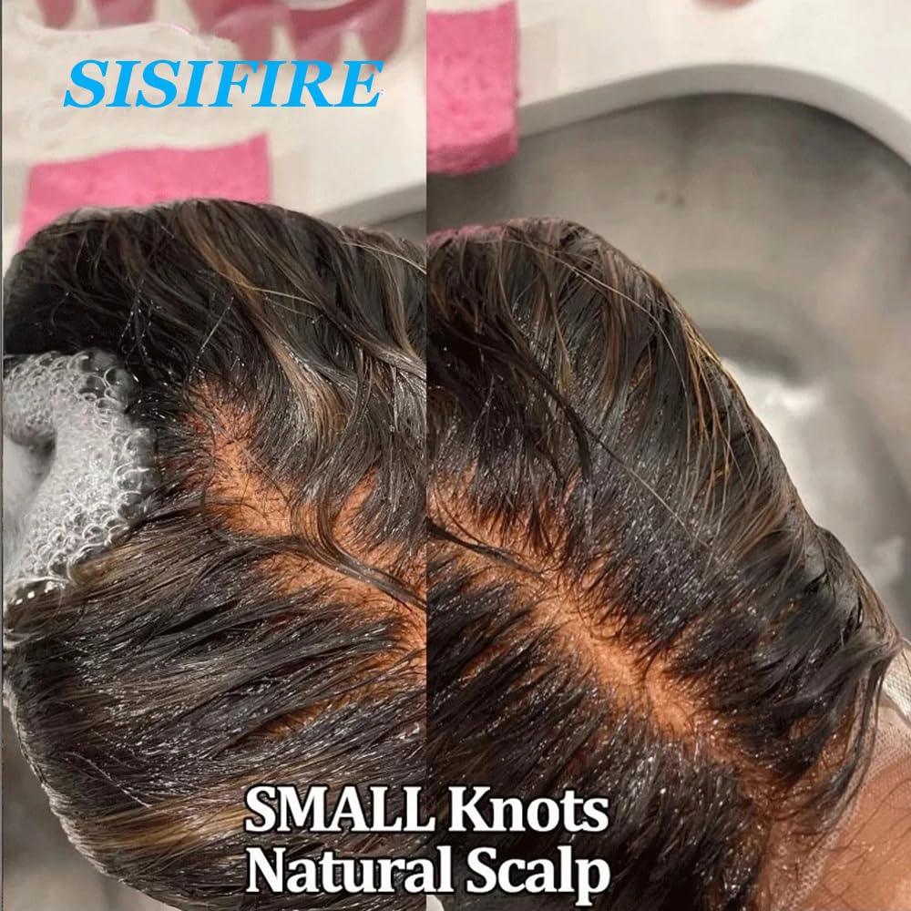 SISIFIRE Highlight Lace Front Wigs for Women Ombre Blonde Body Wave Synthetic Lace Front Wigs with Baby Hair Pre Plucked Hairline Glueless Lace Front Wig
