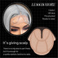 BrownBomb Grey Wig Long Silver Lace Front Wig Pre Plucked Small Knots Ready to Wear, Silver Gray Synthetic Hair Wigs for Women 26inch Long Straight Silver Wig