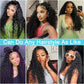 WPPIKK 13x6 Lace Front Wigs Human Hair Pre Plucked Wet and Wavy Human Hair Wigs for Black Women Deep Wave Wig 180 Density Curly Lace Frontal Wig (13x6 Lace Black Color, 30 Inch)
