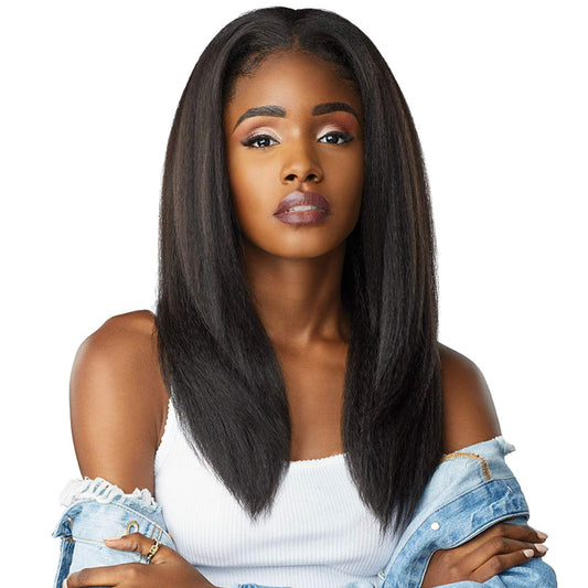Sensationnel CKCo HalfWig - Synthetic Instant weave full wig style CURLS KINKS AND CO Half wig - ALPHA WOMAN (1B)