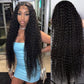 YIJUNDEMA 36 Inch Lace Front Wigs Human Hair Pre Plucked 13x6 Deep Wave Human Hair Lace Front Wigs for Black Women 200% Density HD Lace Frontal Wig