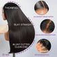 Lemo beauty Straight Human Hair Wigs 13x4 Hd Lace Front Wigs Human Hair for Black Women 12A Double Drawn Brazilian Virgin Human Hair Transparent Lace Pre Plucked&Pre Bleached Lace Front Wigs 220%