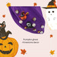 Danumei Halloween Headband Spooky Knotted Headbands for Women Gothic Boo Hairband Twist Wide Hair Accessories for Costume Party