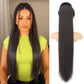 ORSUNCER Drawstring Ponytail Extension, Long Straight Pony Tails Hair Extensions Natural Soft Clip in Ponytail for Women Synthetic Hairpieces Black Brown