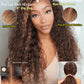 Sunber Ombre Brown Highlights Honey Blonde Water Wave Human Hair Glueless Wig Bye Bye Knots Pre Everything 7x5 Lace Front Pre Cut Lace Pre Plucked Pre Bleached Knots 150% Density 3S Pull Go 24Inch