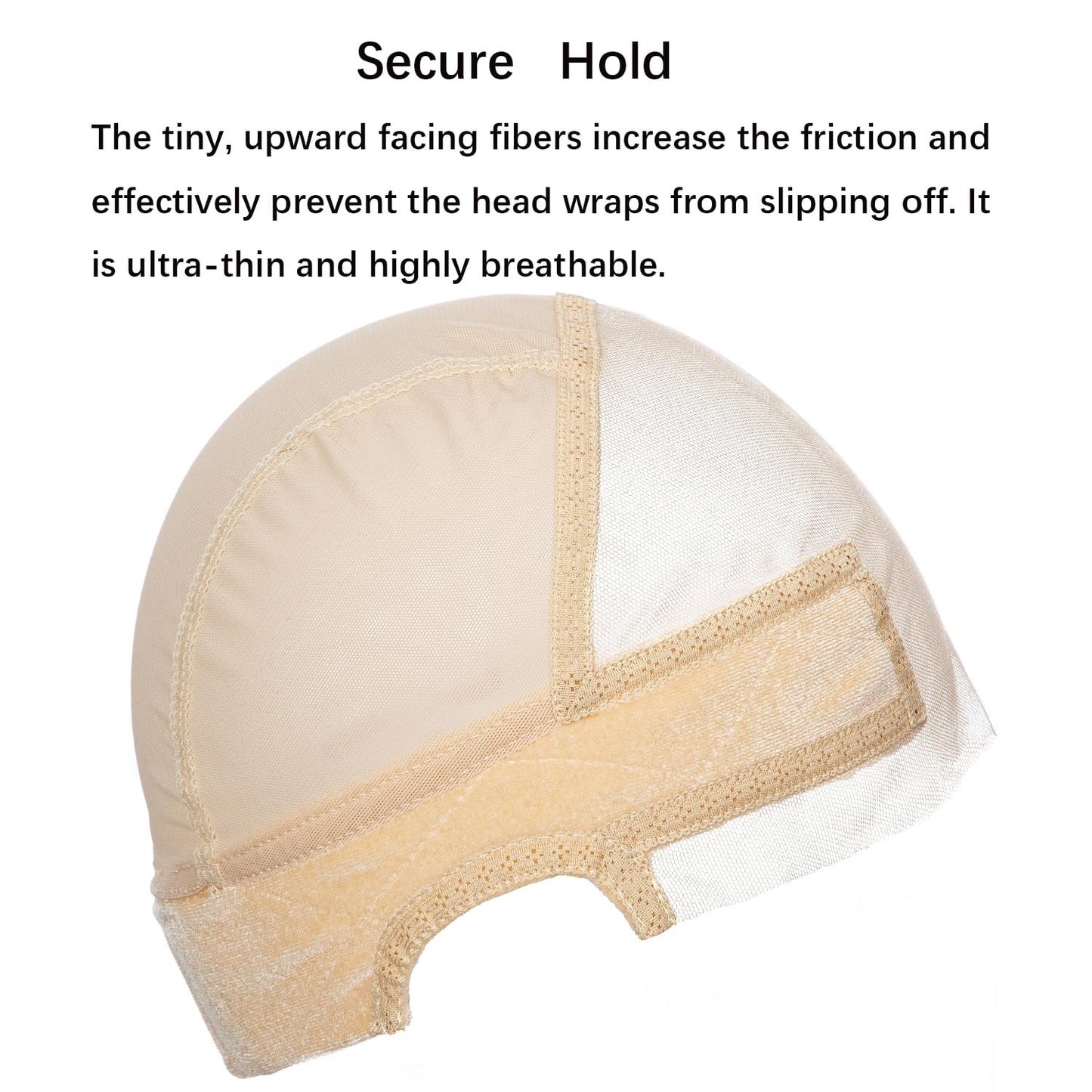 Lace Wig Grip Cap, Beige Wig Caps for Women Keeping Wig in Place, 13x4 HD Transparent Lace Front Wig Caps with Adjustable Wig Grip Cap Band Non Slip, Wig Caps