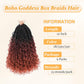 Yewell 9 Packs Goddess Box Braids Crochet Hair Boho Crochet Box-Braids With Curly Ends Crochet-Hair For Black Women, 12 Inch Pre Looped Bohemian Crochet Box-Braid (12Inch 9 Packs,1B/530/350)