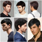 TOPHR Short Mens Wig Handsome Reddish Brown 6 Inch Heat Resistant Synthetic Straight Male Wigs for Daily Costumes or Halloween Wear