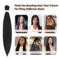 Kids Braiding Hair 12 Inch 8 Packs Pre Stretched Braiding Hair For Braiding Twist Hair Pre Stretched For Crochet Box Braids Hot Water Setting Soft Yaki Texture(12Inch, 1B)