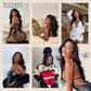 13x6 HD Glueless Lace Frontal Wigs Pre-Plucked, 200 Density Natural Black Similar Human Hair Synthetic Long Body Wave Lace Front Wig Ready to Wear, 26inch #1B