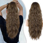Drawstring Ponytail for Women, 26 inch Long Ponytail Extension, Synthetic Pony Tails Hair Extensions, Hair Extensions Ponytail for Daily Use (Color: Medium Brown)