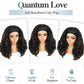 Quantum Love Yaki Curly Headband Wigs for Black Women Kinky Straight Mix Brown Headband Curly Ends Synthetic Wear and Go Glueless half Wig with Headbands Attached