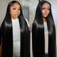 Dilraba 38 Inch Human Hair Wig 13x6 Lace Front Wigs Human Hair 200 Density HD Transparent Straight Lace Front Wigs Pre Plucked Glueless Lace Frontal Wigs Natural Black Color