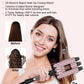 6 in 1 Curling Iron, 3 Barrel Curling Iron Set with Curling Brush (1.5inch) and 5 Interchangeable Ceramic Curling Wand(0.35"-1.25"), 2 Temp Heating Setting, Contain Comb & Protective Glove & 2 Clips