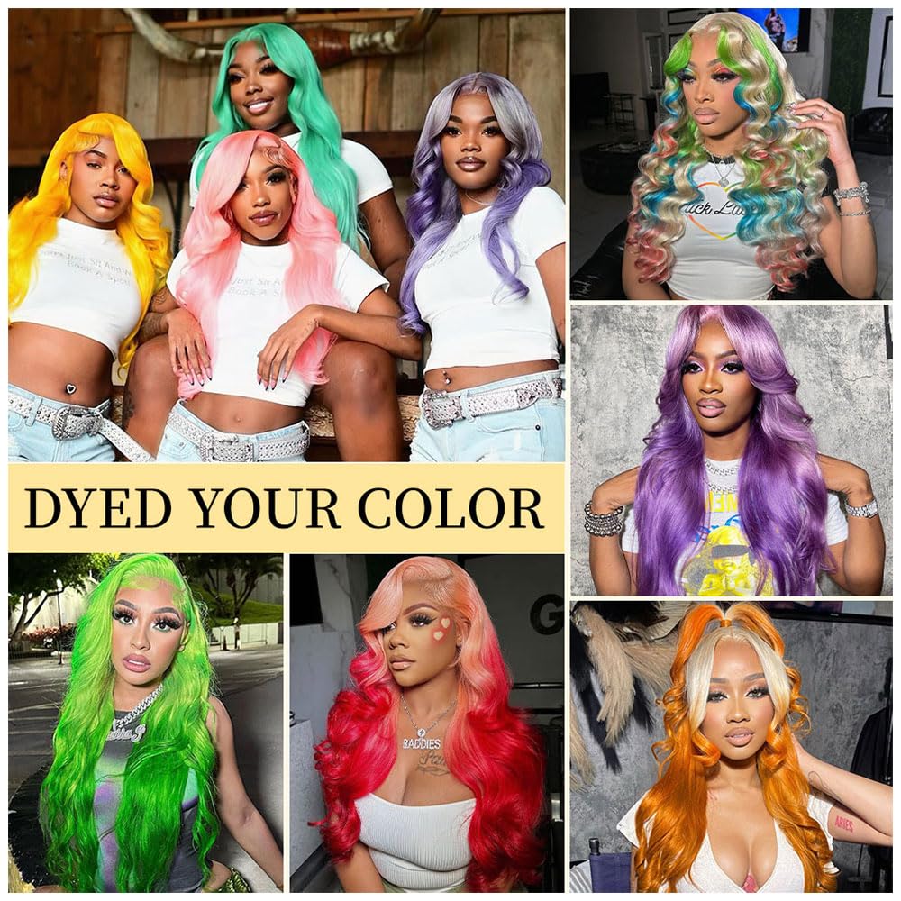 Femca 38 Inch 613 Lace Front Wig Human Hair 200 Density 13x6 Blonde Wig Human Hair 613 Transparent Body Wave Lace Front Wigs Human Hair Minimal Shedding Easily Stained No Tangle