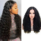YruYptpaln Body Wave Lace Front Wigs Glueless Wigs Pre Plucked Pre Cut Wet and Wavy Lace Front Wigs U Part Wigs for Graduation Ceremony(Black, 18 Inch)
