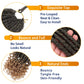 6 Packs Goddess Locs Crochet Hair, 24 Inch Straight Faux Locs Crochet Braids, Pre-Looped Curly Soft Synthetic Ombre Braiding Hair Extensions for Black Women(24 Inch, 6 Packs, 1B/27#)