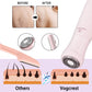VG VOGCREST Women's Eyebrow Trimmer & Facial Hair Remover, 2 in 1, Double Rotating Blades, Safe, Painless, Hypoallergenic, Rechargeable, USB Charging