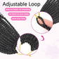 Boho Crochet Braids Human Hair Mixed Synthetic 14Inch 9 Packs Goddess Braids Pre looped Bohemian Braid Crochet Hair for Black Women (14Inch,1B)