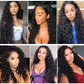 WPPIKK 13x4 Lace Front Wigs Human Hair Pre Plucked Wet and Wavy Human Hair Wigs for Black Women Glueless Brazilian Curly Lace Frontal Wig Natural Color 180 Density (24 Inch)