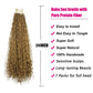 Boho Crochet Braids Pure Protein Fiber Close to Human Hair 24 Inch Goddess Box Braids with Soft Curls Bohemian Braids Crochet Hair for Black Women (24Inch #27)