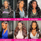 Sdeycui Lace Front Black Wigs Human Hair 13x6 HD Body Wave Wigs 20 Inch Curly Natural Glueless Wig for Women Pre Plucked