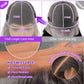 Dewyigs 32 Inch13x6 Lace Front Wigs Human Hair Pre Plucked Body Wave HD Lace Front Wigs Human Hair 180% Density Frontal Glueless Wigs Human Hair with Baby Hair