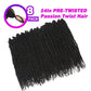 Passion Twist Hair Pre-twisted 24 Inch Passion Twist Crochet Hair 8 Packs, Pre Looped Passion Twist Hair for Women Girls and Kids Crochet Braids Bohemian Crochet Hair Extensions 1B