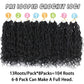 Col Bling 10 Inch 8 Packs Goddess Locs Crochet Hair Faux Locs Crochet Hair for Women Pre Looped River Locs Crochet with Curly Ends Synthetic (10 Inch 8 Packs, #1B)