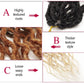 Faux Locs Crochet Hair 24Inch Goddess Locs Crochet Hair, 6Packs Pre Looped Wavy Locs Soft Locs Curly Ends Dreadlocks Faux Crochet Locs Synthetic Crochet Braids Hair Extensions (1B/30/613, 24'')