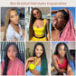 Lexqui 36" Triangle Knotless Braided Wigs for Women Braided Lace Front Wigs Synthetic Hair Box Braid Wig Full Double Lace Braided Wig with Baby Hair Brown Ombre Light Brown