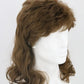 LeMarnia Men's Wig 80s Wig Brown Wave Mullet Wig Halloween Costume Fashion Wig Fancy Party Accessories Wig