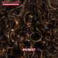 Rebecca Fashion Short Curly Human Hair Wigs for Black Women Side Part Cute Curly Bob Wig Brazilian Remy Non Lace Glueless Wigs Natural Looking Highlight Brown Blonde Color
