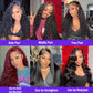 13x4 Water Wave Lace Front Wigs 180% Density Pre Plucked with Baby Hair Water Wave Transparent Lace Wigs Brazilian Virgin Human Hair 24Inch Glueless Water Wave Lace Frontal Wigs Natural Color