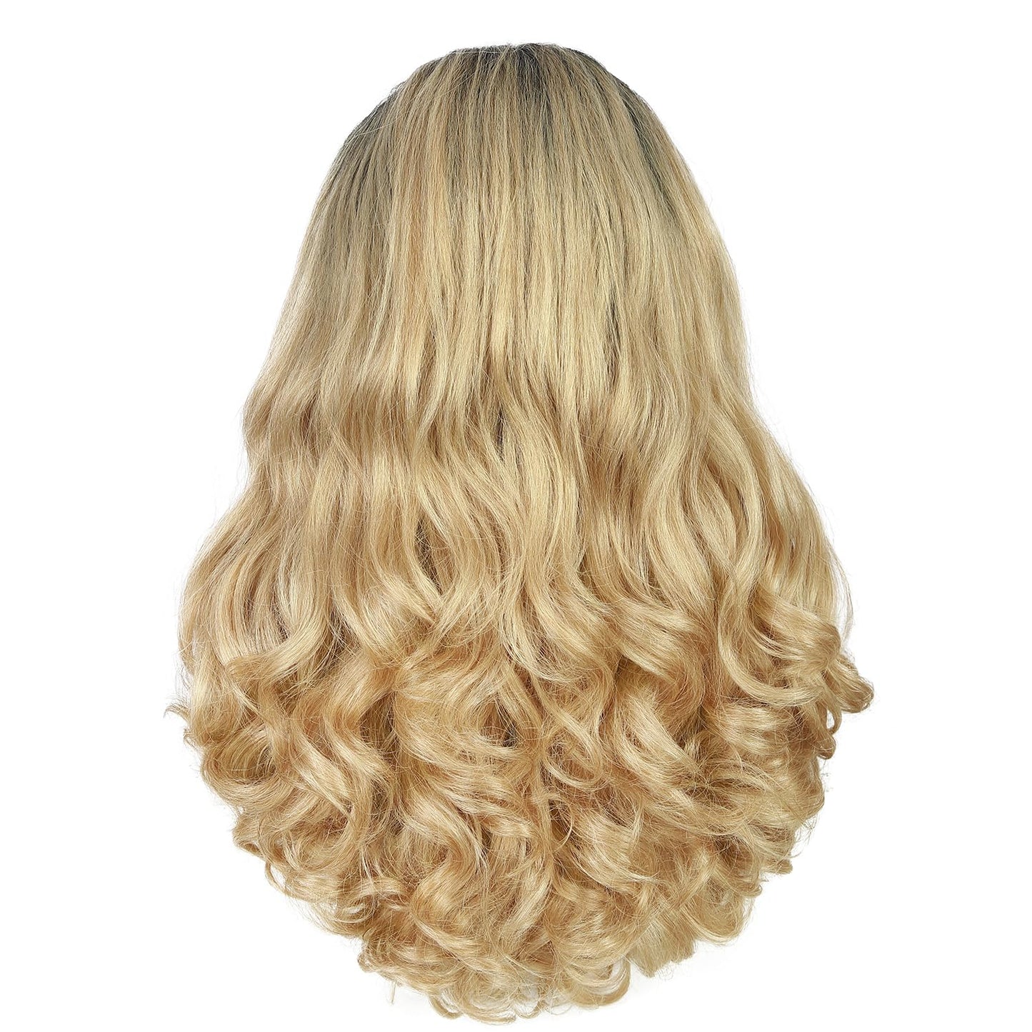 Quantum Love Yaki Curly Headband Wigs for Black Women Kinky Straight Ombre Blonde Headband Curly Ends Synthetic Wear and Go Glueless half Wig with Headbands Attached