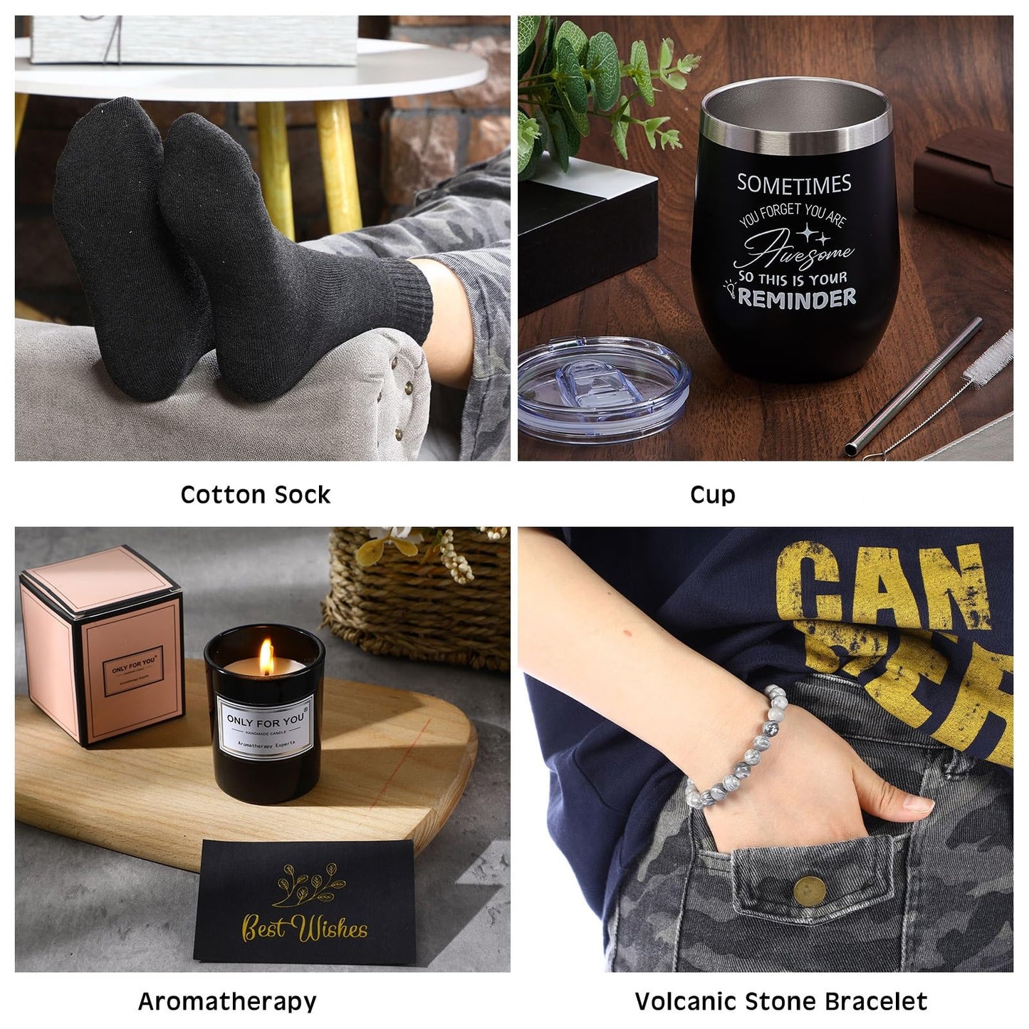 Nuogo 15 Pcs Birthday Gifts for Men Beard Care Set for Him Dad Birthday Gifts Basket Ideas Kit for Men Tumbler Bath Robe for Father's Day Dad Husband Boyfriend Box(Unhooded,Darkgray)