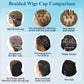 Olymei 360° Hd Full Lace Knotless Braided Wigs for Women Box Braid Wig with Baby Hair Premium Synthetic Long Light Brown Braided Lace Front Wigs 36Inch