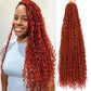 Soft Boho Locs Crochet Hair for Black Women-30 Inch 8 Packs Goddess Faux Locs Crochet Human Hair Feeling Pre Looped with Curly Ends (#350, 30 Inch(Pack of 8))