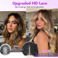 Eawwii Ash Brown Wig for Women Long Wavy 4x1 Lace Natural Hairline Glueless for Beginners Middle Part Synthetic for Daily Party Use 26Inch